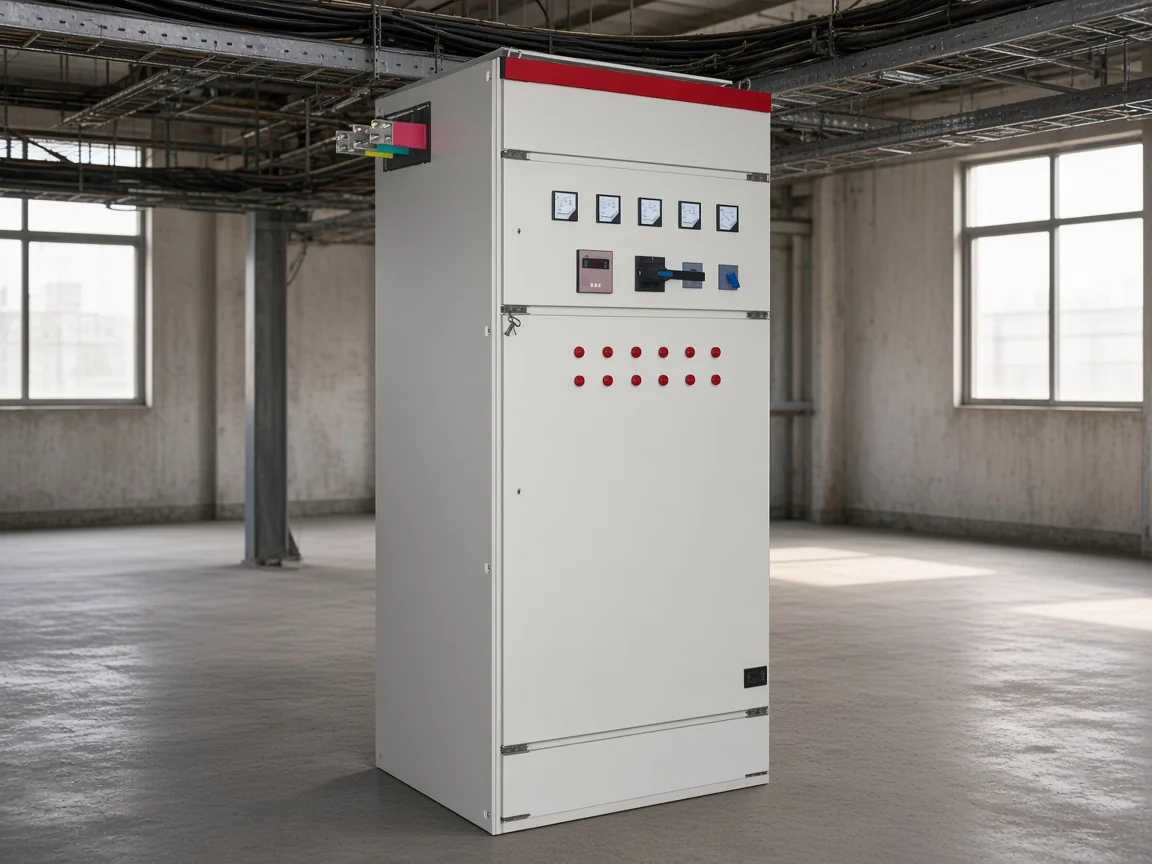 Low-voltage static reactive power compensation cabinet in plant room