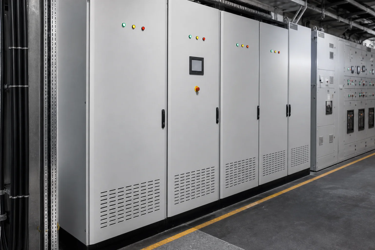 Industrial shunt capacitor bank cabinets for PF correction