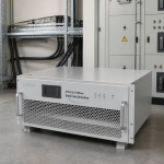 HYSVG converter-type SVG cabinet in an industrial electrical room