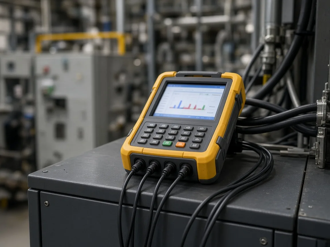 Power-quality meter used before a filter or bank order