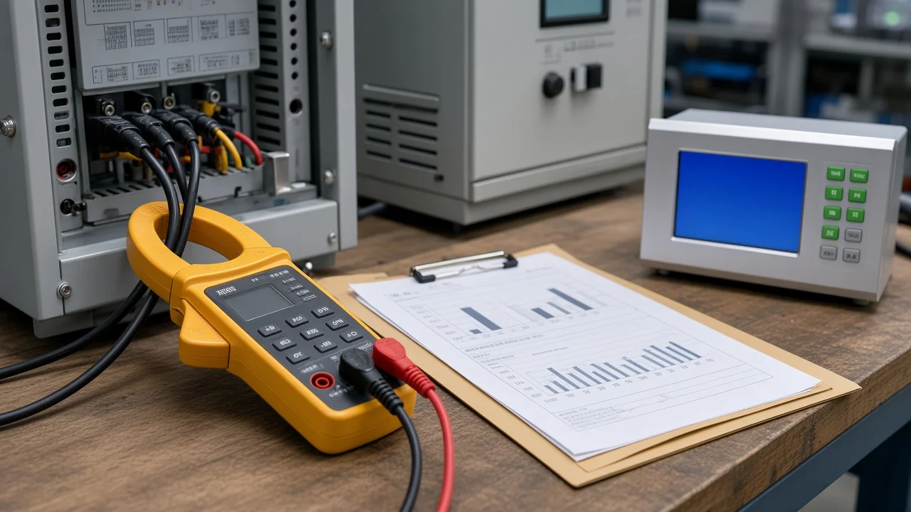 Measurement inputs for capacitor bank kvar calculation