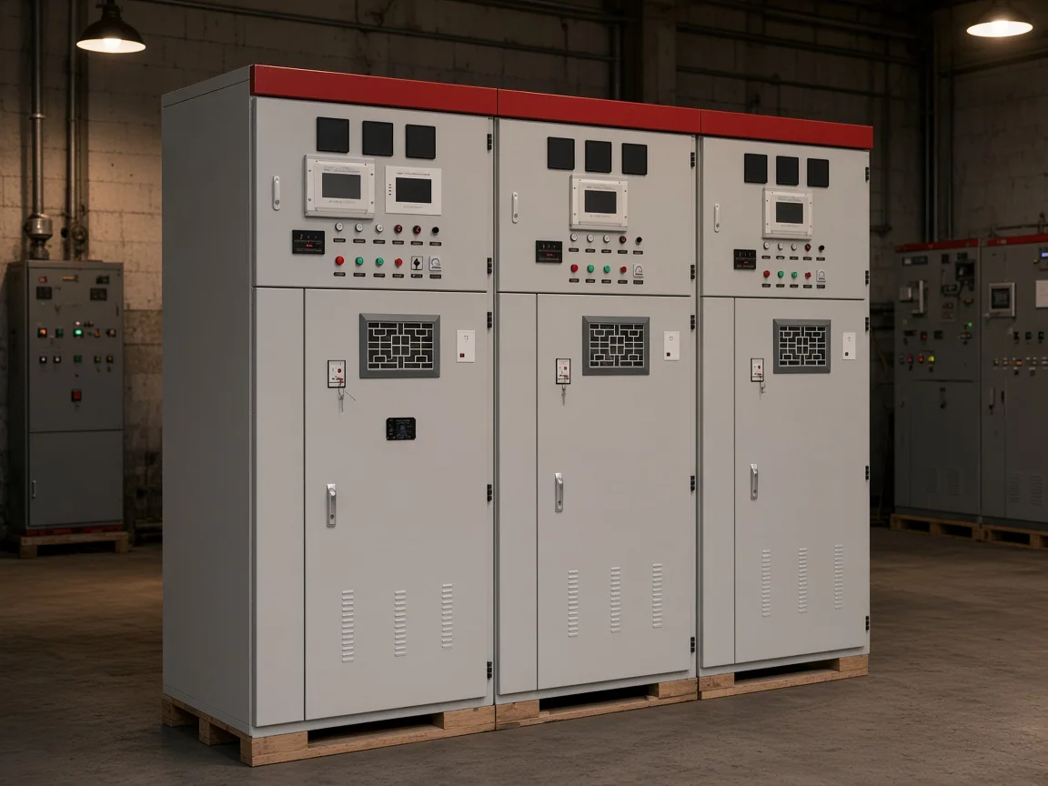 Quieter plant room with the shunt cabinet before the next voltage step