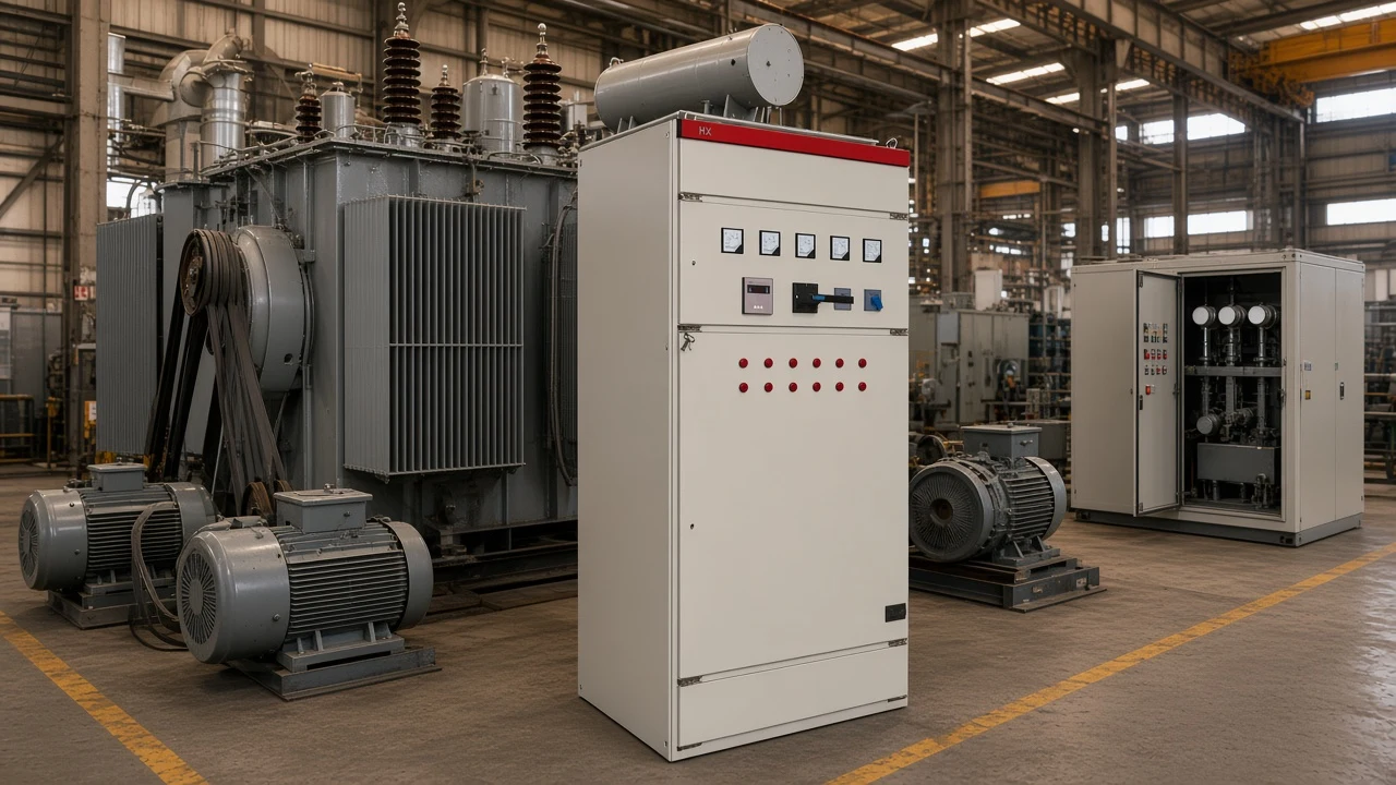 Induction motors and transformers creating lagging load that needs power factor correction capacitors