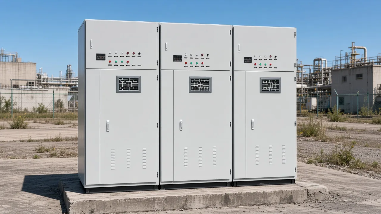 Plant shunt capacitor bank shown as a fuseless series-string choice beside fused units