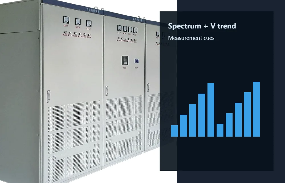 Power quality analyzer connected at a campus main switchboard during feeder logging